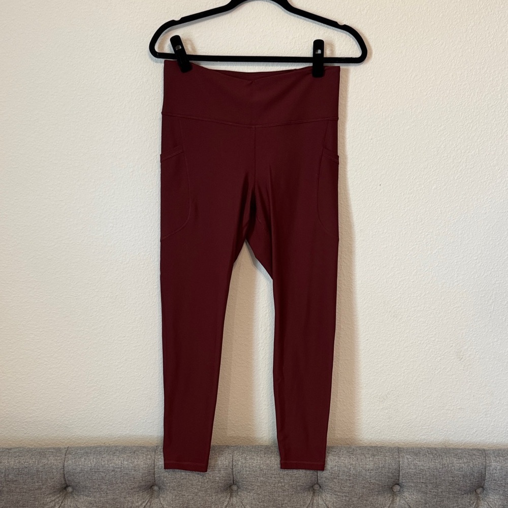 Old Navy Maroon High-Rise Leggings